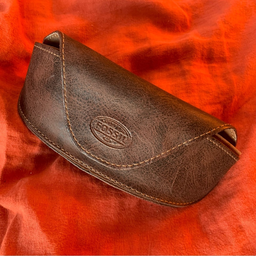 Leather Fossil Sunglasses Case